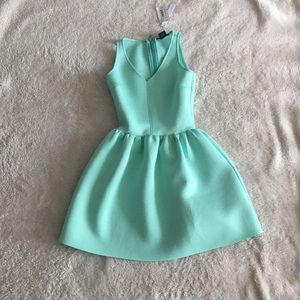 Aqua light blue dress